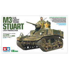 tamiya 1/35 Stuart M3 könnyű amerikai tank modell későbbi változat makett