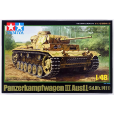 tamiya 1/48 Panzerkampfwagen III Ausf.L német tank modell makett