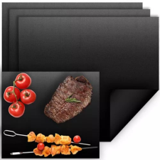 Tapadásmentes grill sütőlap, fekete 40x33cm - 3db kerti sütés és főzés