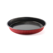  Tapadásmentes pite forma, kerek, piros - 30 cm sütés és főzés