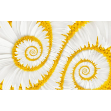  Tapéta Fehér spirálok, 400 x 250 cm tapéta, díszléc és más dekoráció