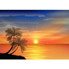  Tapéta Pálmafák9, 300 x 200 cm tapéta, díszléc és más dekoráció