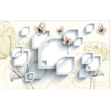  Tapéta Pünkösdi rózsa, pillangók, pipacsok, 400 x 250 cm tapéta, díszléc és más dekoráció