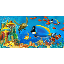  Tapéta víz alatti világ, korallzátony, 350 x 250 cm tapéta, díszléc és más dekoráció