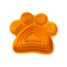  Tappancs formájú tál kutyáknak és macskáknak narancssárga macskatál