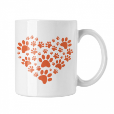  Tappancs szív - Fehér Bögre bögrék, csészék