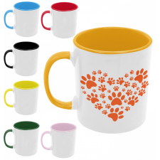  Tappancs szív - Színes Bögre bögrék, csészék