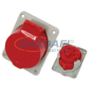 TAREL TR-146 süllyesztett ipari dugalj, 32A, 3P+Z, 400V, IP44
