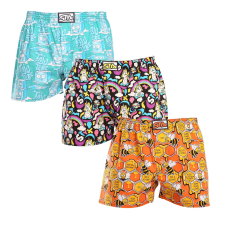 Tarka art 3PACK férfi klasszikus boxeralsó Styx klasszikus gumi (3A11847) XXL férfi alsó