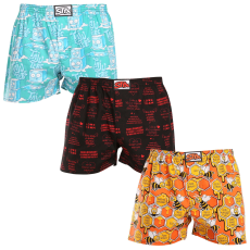  Tarka art 3PACK férfi klasszikus boxeralsó Styx klasszikus gumi (3A16477) M