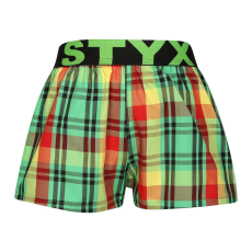  Tarka gyerek klasszikus boxeralsó Styx sport gumi (BJ1018) 12-14 éves