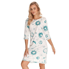 Taro Bruna női hálóing, fehér, világűrös M hálóing, pizsama