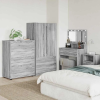  Tároló szekrények 2 pcs Szürke Sonoma 80 x 48 x 105 cm Faanyag