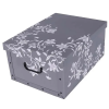  Tárolódoboz Miss Space MAXI 51x37x24 cm barokk virágok szürke