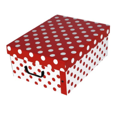  Tárolódoboz Miss Space MAXI 51x37x24 cm pöttyös piros bútor
