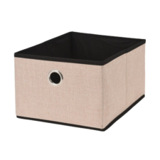 Tárolódoboz, nyitott, krémszínű, 32x25x8 cm, Storage Solutions bútor
