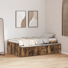  Tárolós Ágykeret Füstölt Tölgy 80x200 cm ágy és ágykellék