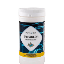 Tartaklór lassan oldódó 200 g-os klórtabletta 1 kg medence kiegészítő