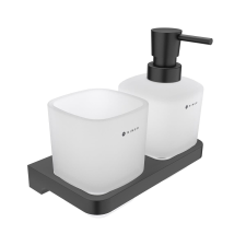 Tartó ecsetek és dobozok számára Nimco Maya fekete MAC2905831CT90 fürdőszoba kiegészítő