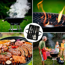  Tartozékok grillező evőeszköz készlet tokban kerti sütés és főzés