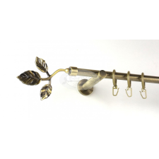  Tata óarany színű 1 rudas fém függönykarnis szett modern tartókkal - 300 cm karnis, függönyrúd