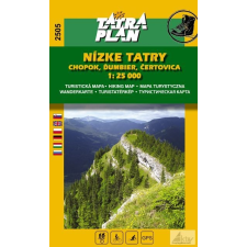 Tatra plan 2505. Nízke Tatry turista térkép Tatra plan 1:25 000 térkép