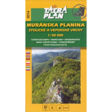 Tatra plan 5014. Muránska Plain Planina turista térkép Tatra plan 1:50 000 térkép