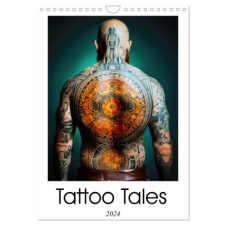  Tattoo Tales (Wall Calendar 2024 DIN A4 portrait), CALVENDO 12 Month Wall Calendar naptár, kalendárium