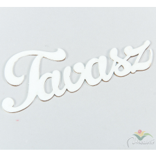  Tavasz felirat fa 15cm fehér dekorációs kellék