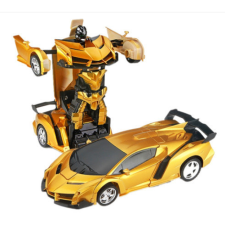  Távirányítós autó, játékautó, robottá alakítható autó Arany távirányítós modell