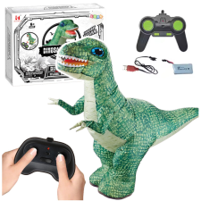  Távirányítós óriás zöld dinoszaurusz felfújható játék 130 x 190 cm távirányítós modell