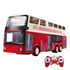 Távirányítós RC turistabusz 1:18 piros távirányítós modell