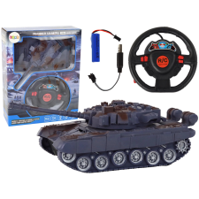 Távirányítós tank fénnyel és hanggal kék 1:18 távirányítós modell