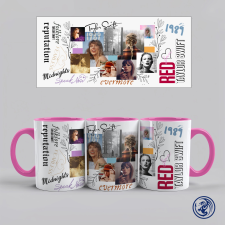 Taylor Swift Albums bögre (Rózsaszín) bögrék, csészék