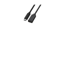 TB AKTBXIAPCCTB10B USB-C apa - USB-C/Thunderbolt anya Hosszabbító kábel - Fekete (1m) kábel és adapter