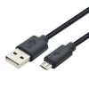 TB Micro USB-B apa - USB-A apa 2.0 Adat és töltő kábel - Fekete (1.8m) (AKTBXKU2PBAW18B)