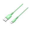 TB USB-A apa - USB-C apa 2.0 Adat és töltőkábel - Zöld (1m)