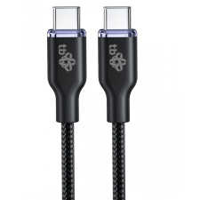 TB USB C - USB C 60W Glamour cable 1.5m black kábel és adapter