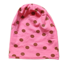  Tchibo rózsaszín pöttyös átmeneti sapka (méret: 86/92) babasapka, sál