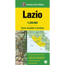 TCI Lazio térkép Lazio régiótérkép - TCI 1:200 000 térkép