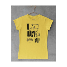  Te hülye tyúk női póló - egyedi mintás, 12 szín, S-2XL