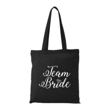  Team Bride - Bevásárló táska fekete v4 ajándéktárgy