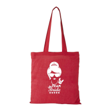 Team Bride - Bevásárló táska Piros egyedi ajándék