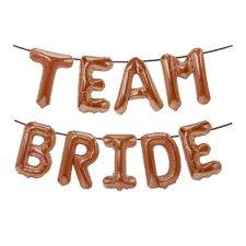 Team bride, fólia lufi, pezsgő szín party kellék