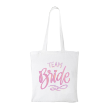  Team bride pink - Bevásárló táska Piros egyedi ajándék