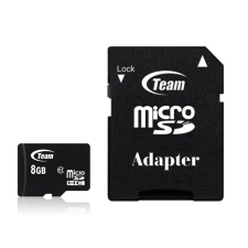 Teamgroup 8GB microSDHC Class 10 + adapterrel (TUSDH8GCL1003) memóriakártya