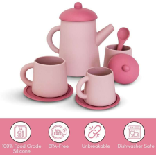 Teáskanna készlet, BPA Free, BLW, Szerepjátékok, Montessori, Ajándékok gyerekeknek, Rózsaszín konyhakészlet