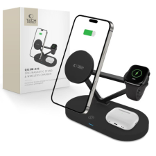 Tech-Protect A41 3in1 töltő mobil / Apple Watch / AirPods 15W, fekete okosóra kellék