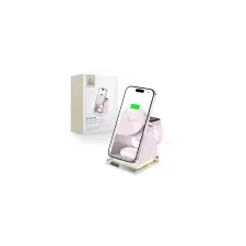 Tech-Protect A43 MagSafe vezeték nélküli töltő mobil / Apple Watch / AirPods 15W, rózsaszín okosóra kellék