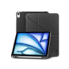Tech-Protect Apple iPad Air 4 / 5 (2020/2022) 10.9 / iPad Air 6 (2024) 11.0 tablet tok (SmartCase) on/off funkcióval, Apple Pencil tartóval - Tech-Protect Origami - fekete (ECO csomagolás)